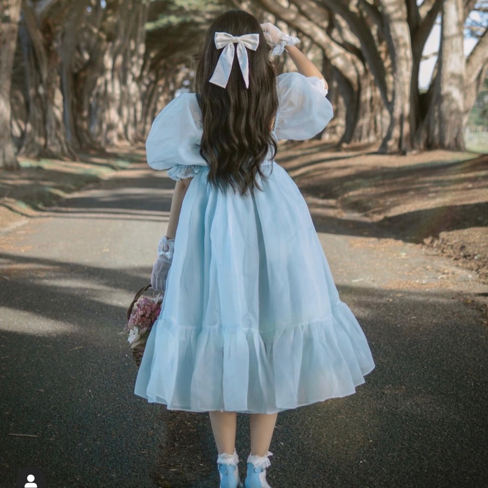 Selkie water baby French puff dress.